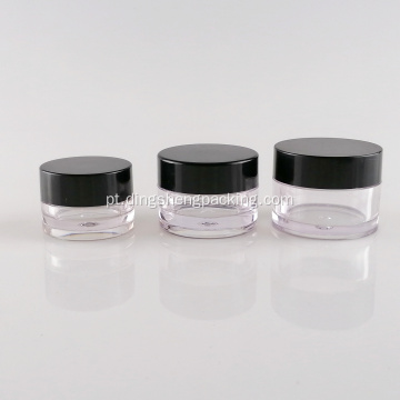 Recipientes de creme cosmético Frasco PETG de plástico transparente